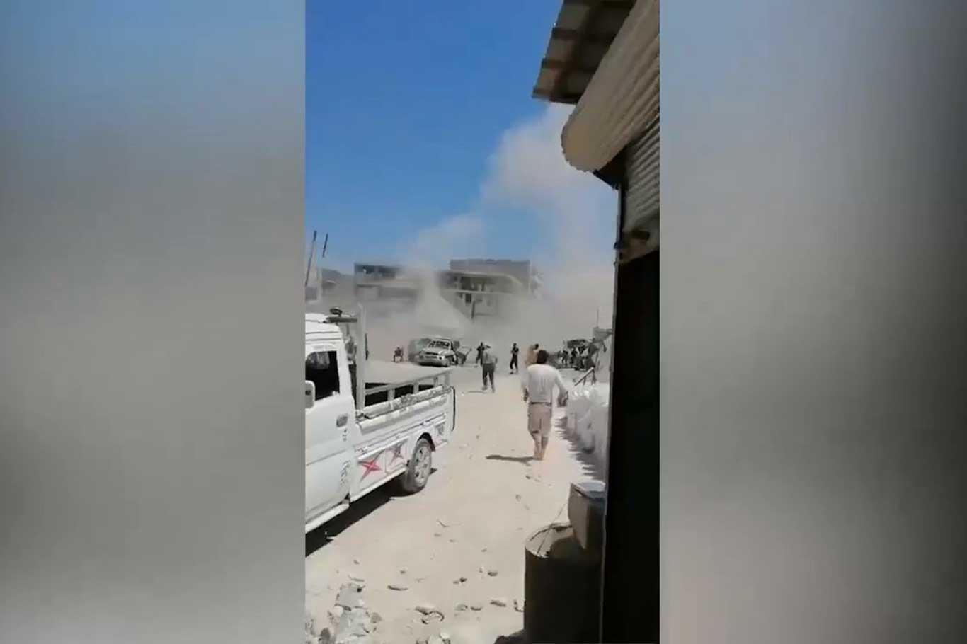 Afrin'de patlama: Bir kişi öldü, 13 kişi yaralandı Afrin'de patlama: Bir kişi öldü, 13 kişi yaralandı